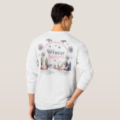 Papa in Winter Wonderland T-shirt (Achterkant volledig)