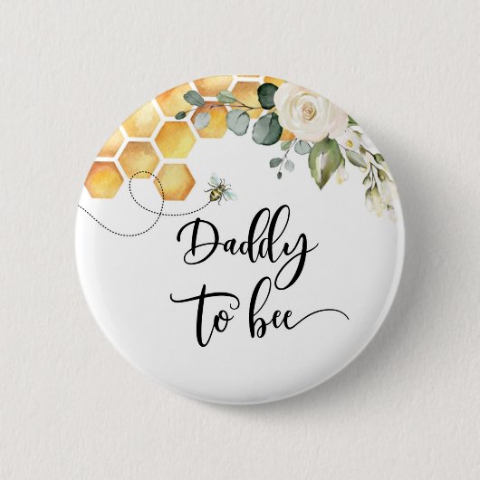 Papa in wording ronde button 5,7 cm (Voorkant)