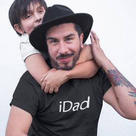 Papa (iPa) Black T-Shirt - Vaderdag Gift
