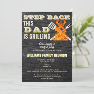 Papa is aan het grillen Jaarlijkse familie reünie  Kaart