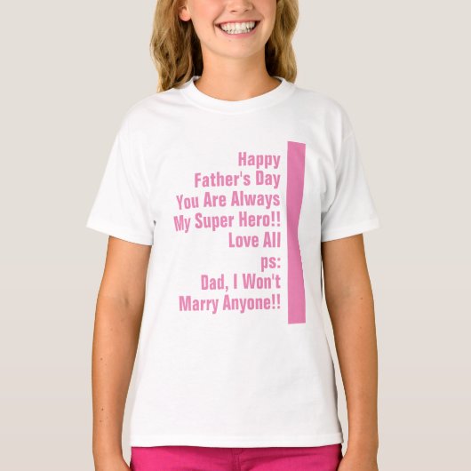 Papa is altijd mijn superheld lol t-shirt (Voorkant)