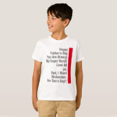 Papa is altijd mijn superheld lol t-shirt (Voorkant volledig)