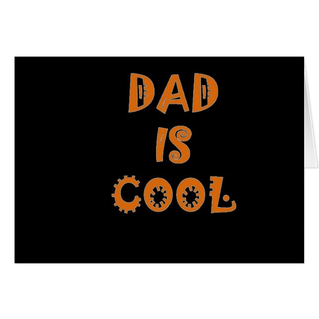 Papa is cool (Voorkant Horizontaal)