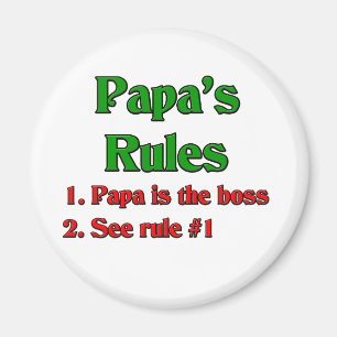 Papa is de baas magneet