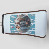 Papa is de beste retro aller tijden golfheadcover (Voorkant)