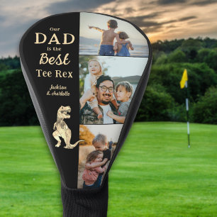 Papa is de beste T-shirt Rex 3 foto grappig Golfheadcover