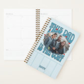 Papa is de Geit Foto Blauw Rood Retro Planner (Display)