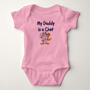 Papa is een Chef Baby T-Shirt. Romper