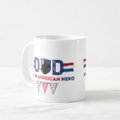 Papa is een echte Amerikaanse held Koffiemok (Voorkant links)