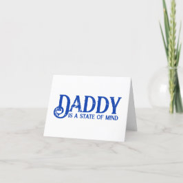 Papa is een gemoedstoestand grappig speels bedankkaart
