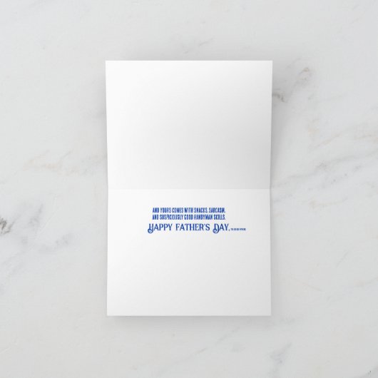 Papa is een gemoedstoestand grappig speels bedankkaart (Binnen)