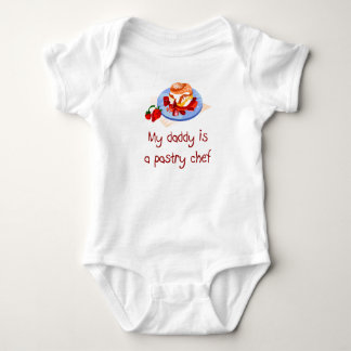 Papa is een Pastry Chef Baby T-Shirt