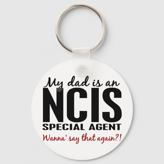 Papa is een speciale NCIS-agent Sleutelhanger (Voorkant)