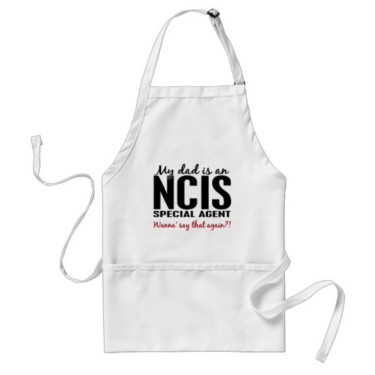 Papa is een speciale NCIS-agent Standaard Schort (Voorkant)