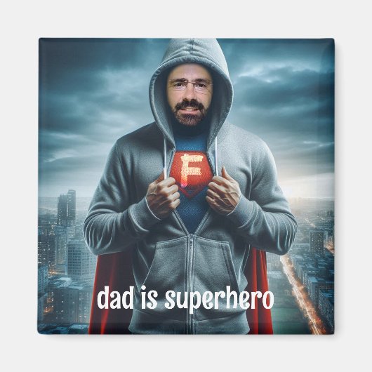 Papa is een superheld magneet (Voorkant)