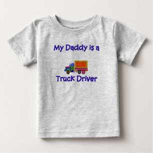 Papa is een Truck Driver baby t-shirt