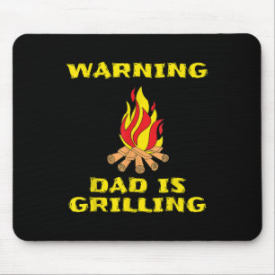 Papa is het grillen van cadeau grappig voor Vaderd Muismat