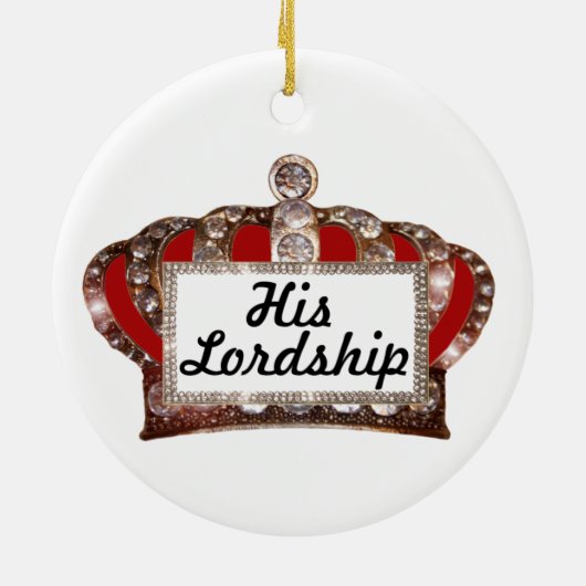 Papa is "KING"-keramisch Ornament (Achterkant)