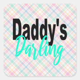 Papa is lieverd vierkante sticker