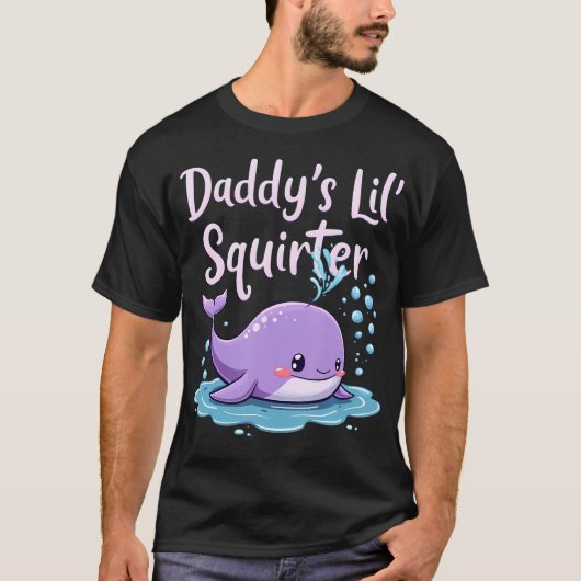 Papa is Lil' Squirter T-shirt (Voorkant)