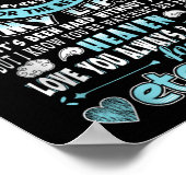 Papa is mijn beschermengel die de herdenkingsdag m poster (Hoek)