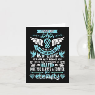 Papa is mijn beschermengel die Memorial Day mist v Kaart