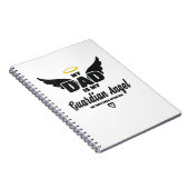 Papa is mijn beschermengel die over me waakt ter n notitieboek (Rechterzijde)