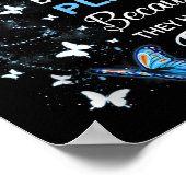 Papa is mijn beschermer engel in de hemel-herdenki poster (Hoek)