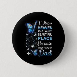Papa is mijn beschermer engel in de hemel-herdenki ronde button 5,7 cm