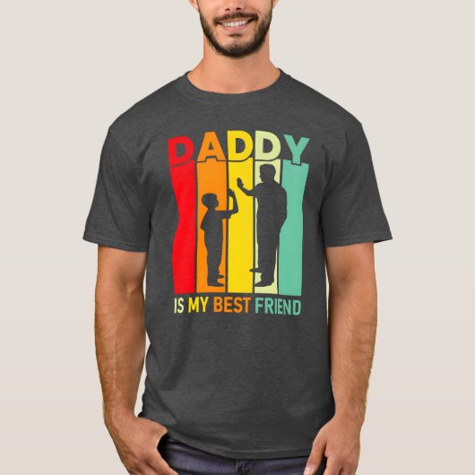 Papa is mijn beste vriend  t-shirt (Voorkant)