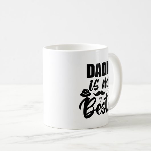 Papa is mijn Bestie, speciale obligatie met je vad Koffiemok (Voorkant rechts)