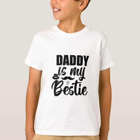Papa is mijn Bestie, speciale obligatie met je vad T-shirt (Voorkant)