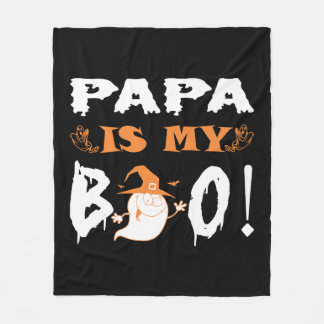 Papa is mijn boe Happy Halloween Fleece Deken