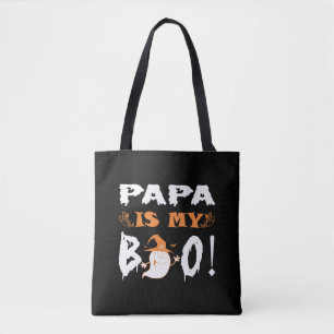Papa is mijn boe Happy Halloween Tote Bag