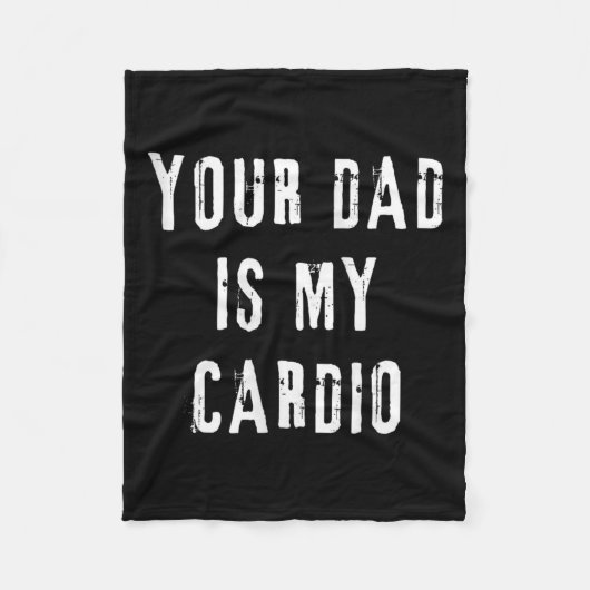 Papa is mijn cardio grappig Gezegde voor moeder vr Fleece Deken (Voorkant)