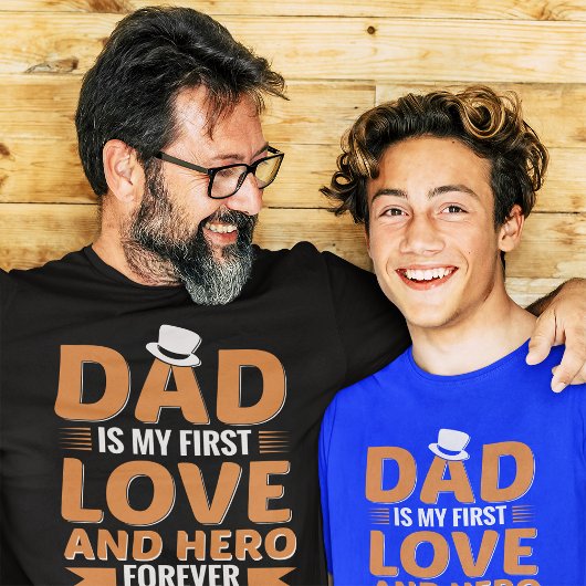 Papa is mijn eerste liefde en Hero Forever T-shirt