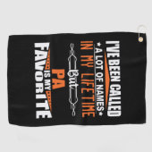 Papa is mijn favoriete naam golfhanddoek (Horizontaal)