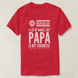 Papa is mijn favoriete naam t-shirt