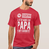 Papa is mijn favoriete naam t-shirt (Voorkant)