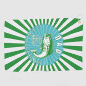 "Papa is mijn Geviste Boeddy" Golfhanddoek (Horizontaal)