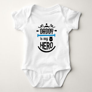 Papa is mijn held baby romper