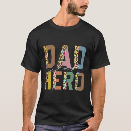 Papa is mijn held papa's van vader's liefdevolle t-shirt (Voorkant)