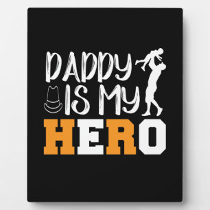 Papa is mijn Hero Fotoplaat