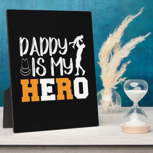 Papa is mijn Hero Fotoplaat (Zijkant)