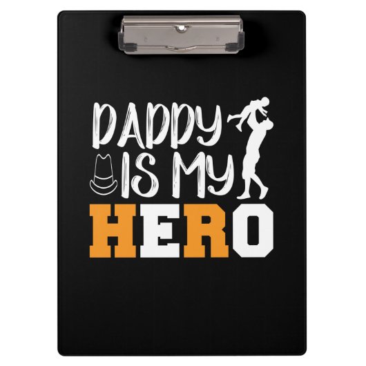 Papa is mijn Hero Klembord (Voorkant)
