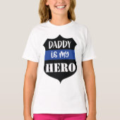 Papa is mijn Hero Meisjes T-shirt (Voorkant)