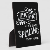 Papa is mijn naam. fotoplaat (Zijkant)