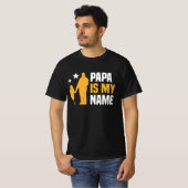 Papa is mijn naam Mannen T-shirt (Voorkant volledig)