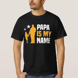 Papa is mijn naam Mannen T-shirt