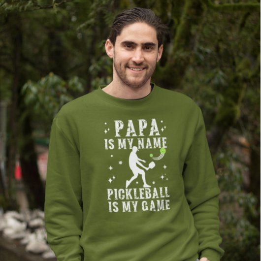 PAPA is mijn naam PICKLEBALL is mijn spelcadeau vo Trui